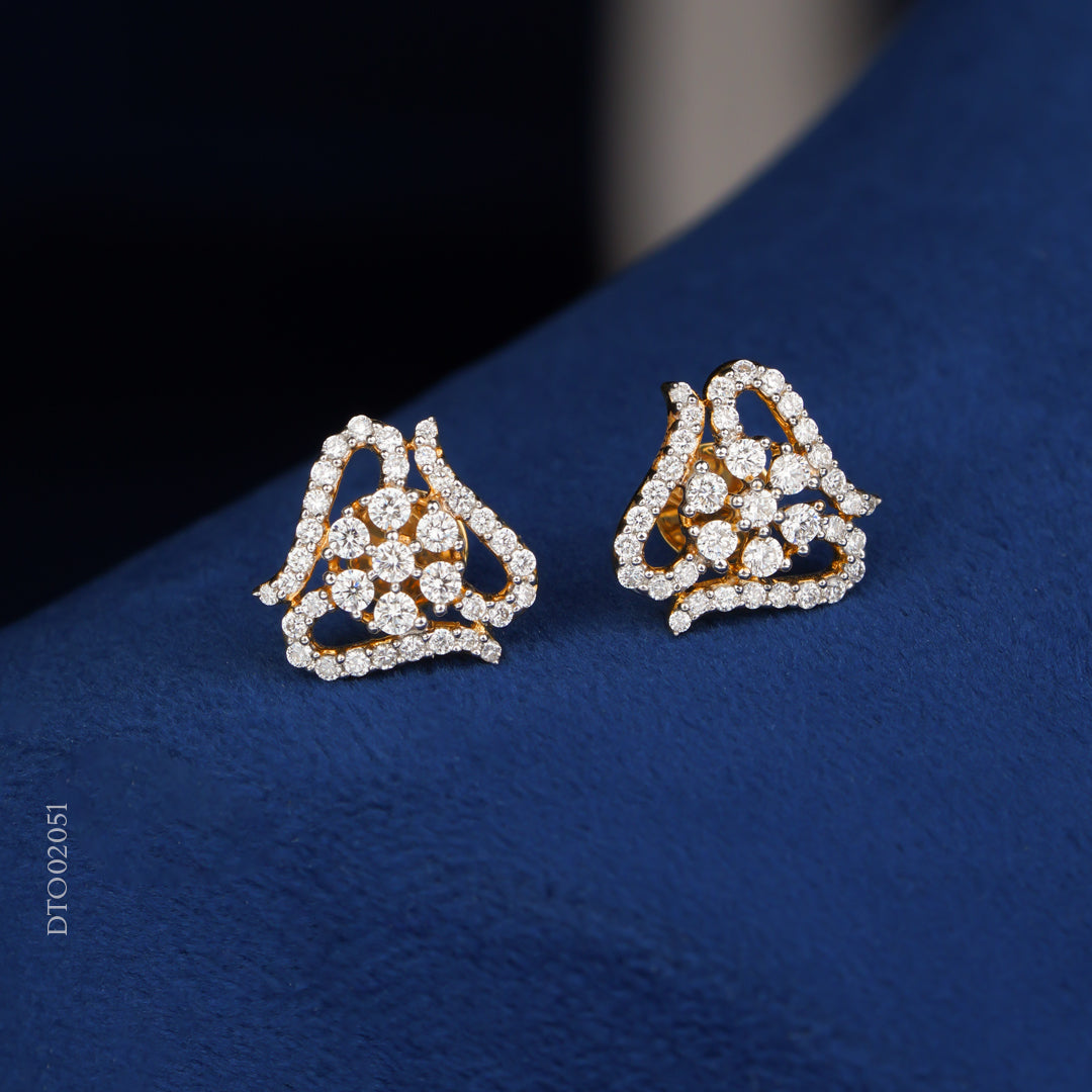 Diamond Designer Stud Earrings